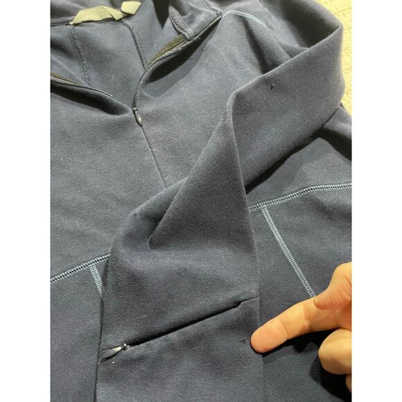 Athleta Cassidy Ponte Knit Dress Long Sleeve Stretch Womens Sz Small Blue 868990 - Picture 10 of 13